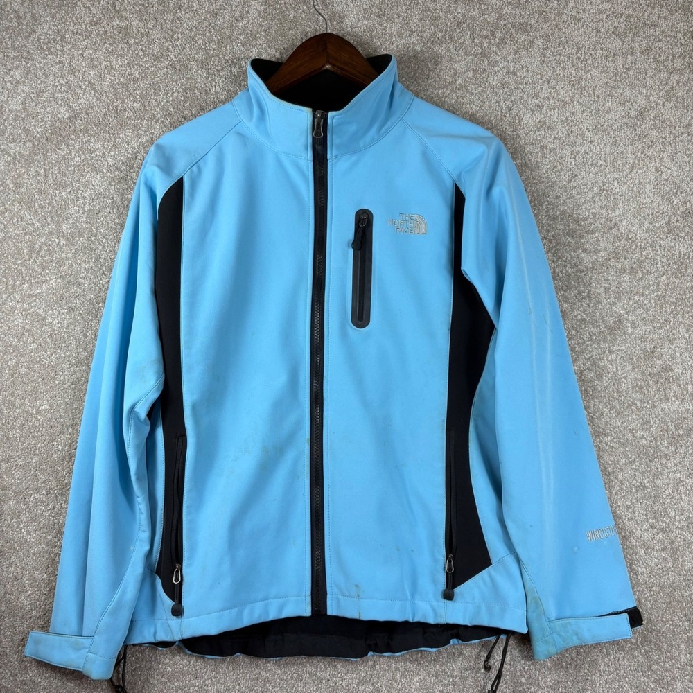FLAW The North Face Summit Series Windstopper Jacket Womens XL Blue Softshell